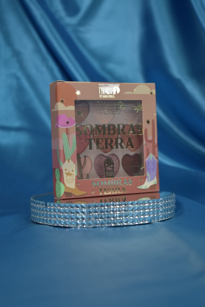 Paleta sombras tierra Trendy x 9 tonos