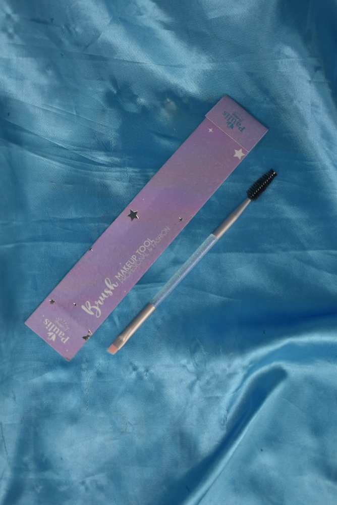 Brocha doble de cejas paulis glow trasparente