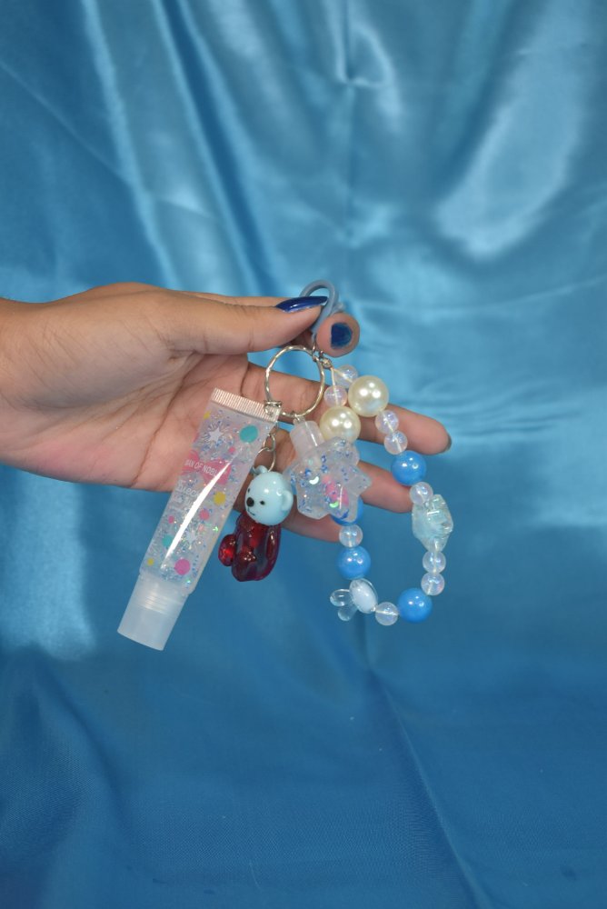 Llavero gloss fresck girs azul