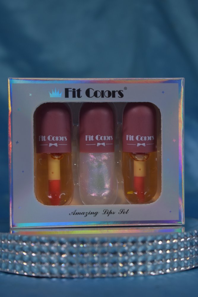 Set lip gloss fit color