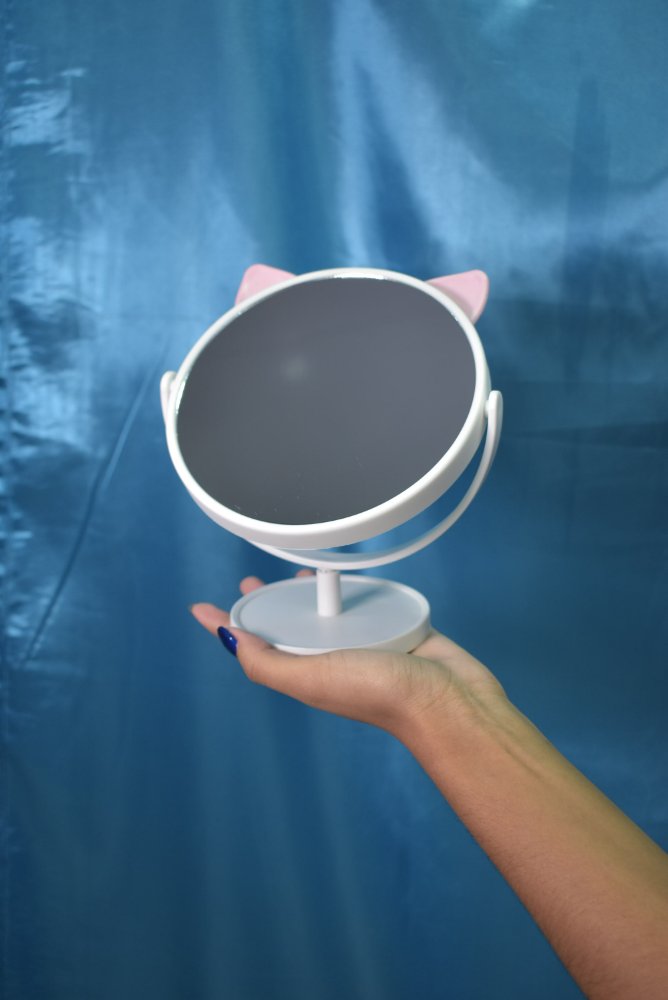Espejo gato blanco