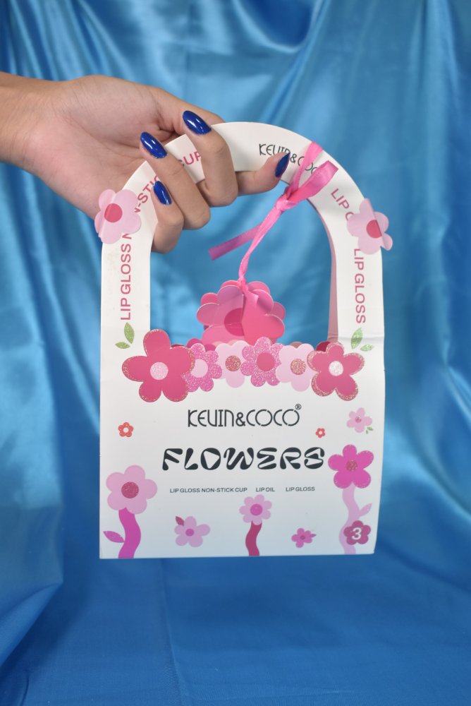 Lip Gloss Flowers Set Kevin&Coco