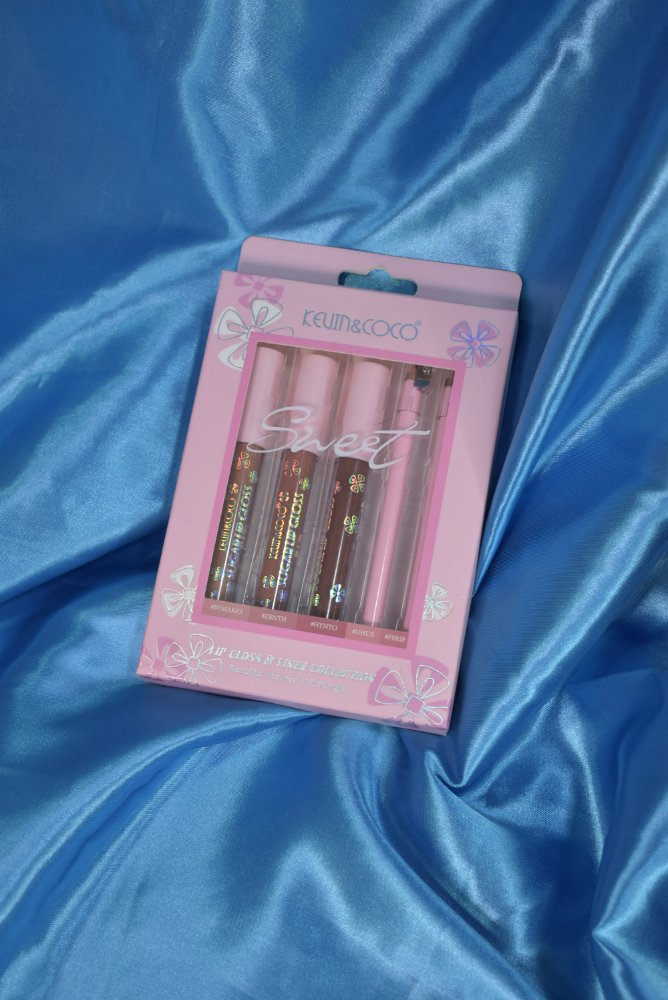 Set Lip Gloss + Delineador de labios Sweet Kevin & Coco