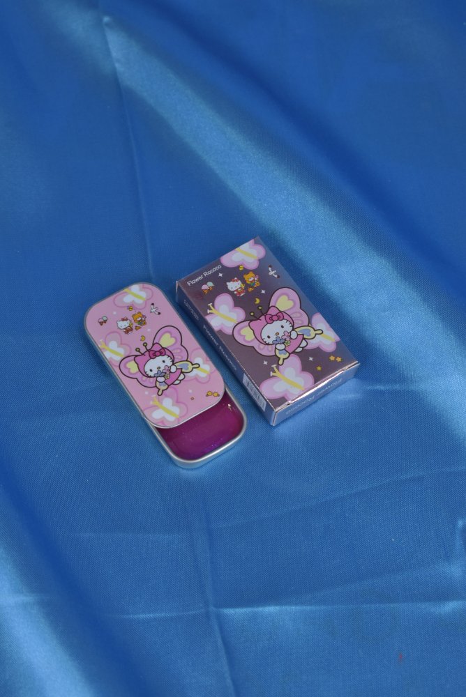 Flower rococo labial metalico hello kitty