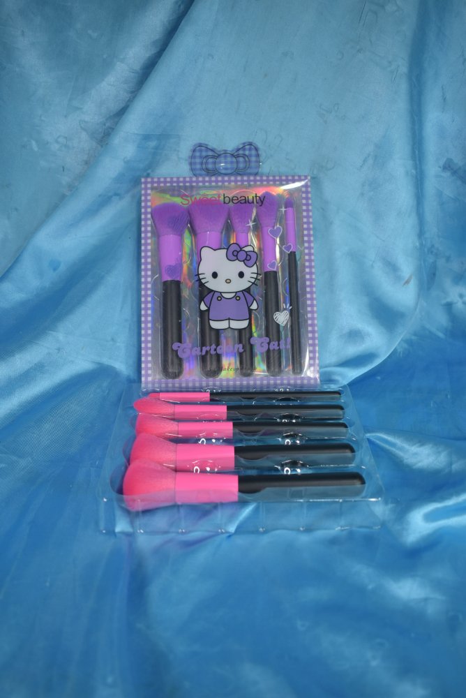 Kit Brochas Cartoon Cat x5 Sweetbeauty