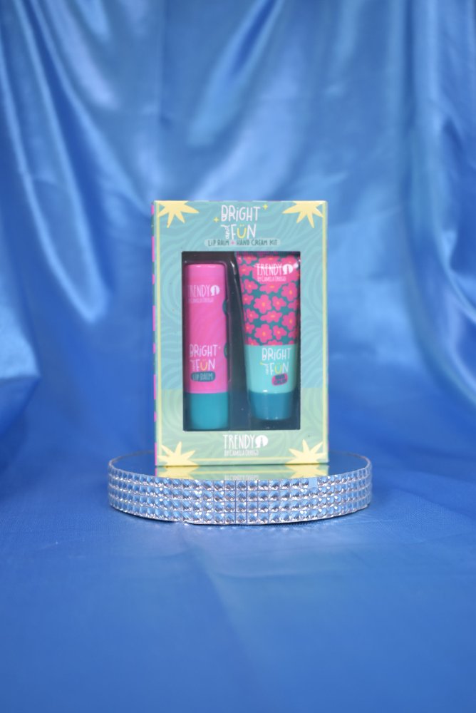 Kit Brightfun Lip Balm + Hand Cream Kit Trendy