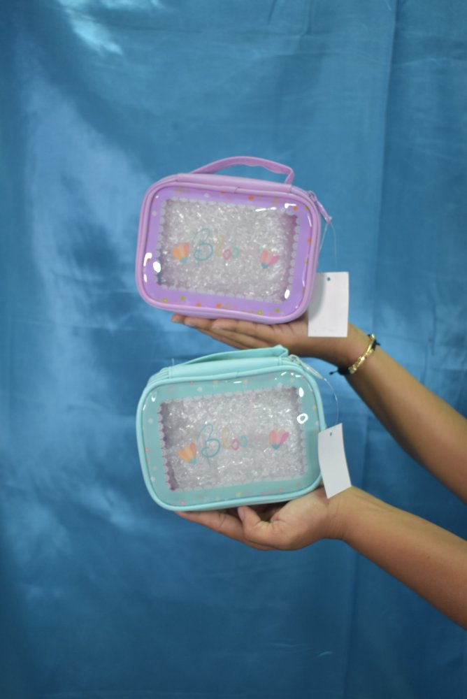 Cosmetiquera Bloom transparente