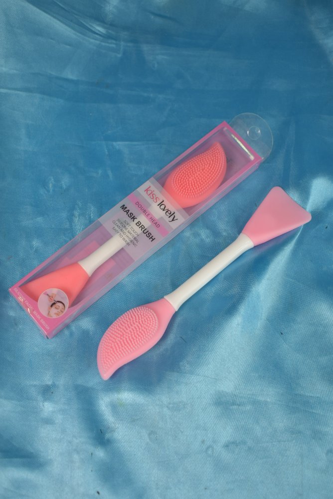 Cepillo Exfoliante Facial Doble Rosado Kiss Lovely