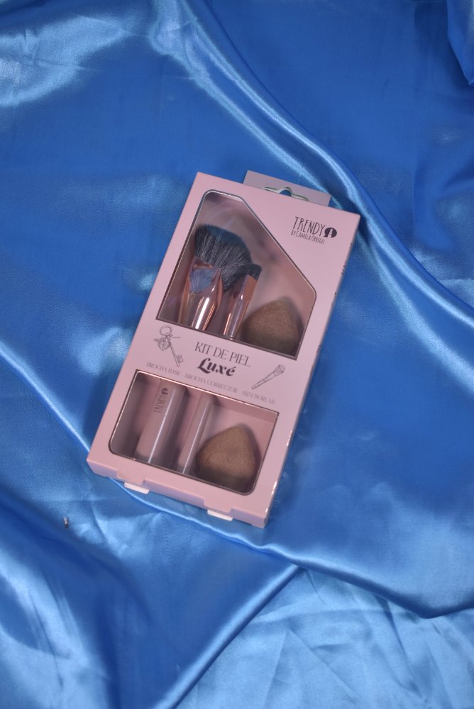 Kit de Brochas  piel luxe Trendy Brocha+Borlas