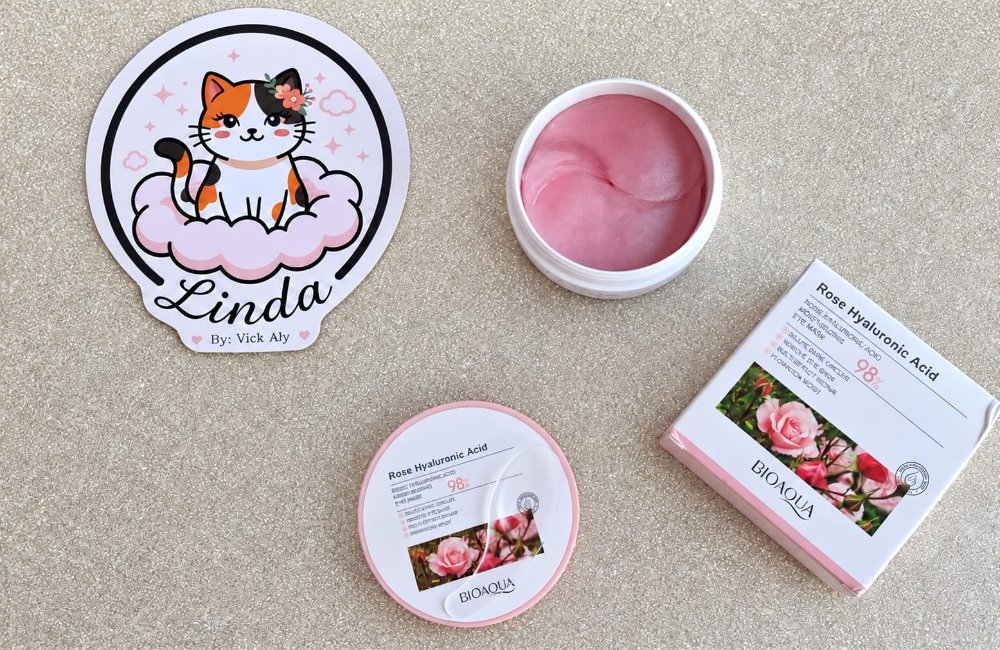 Bioaqua Mascarillas de Ojos Bioaqua con Ácido Hialurónico y Rosa