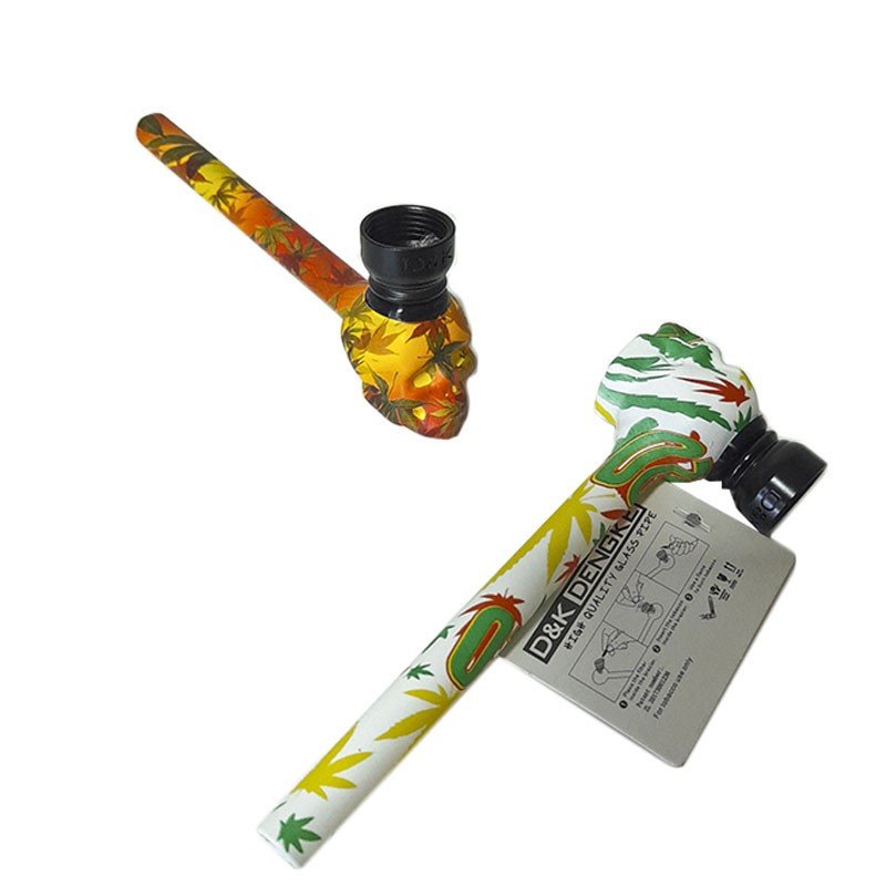 Pipa Vidrio Calavera Motivos