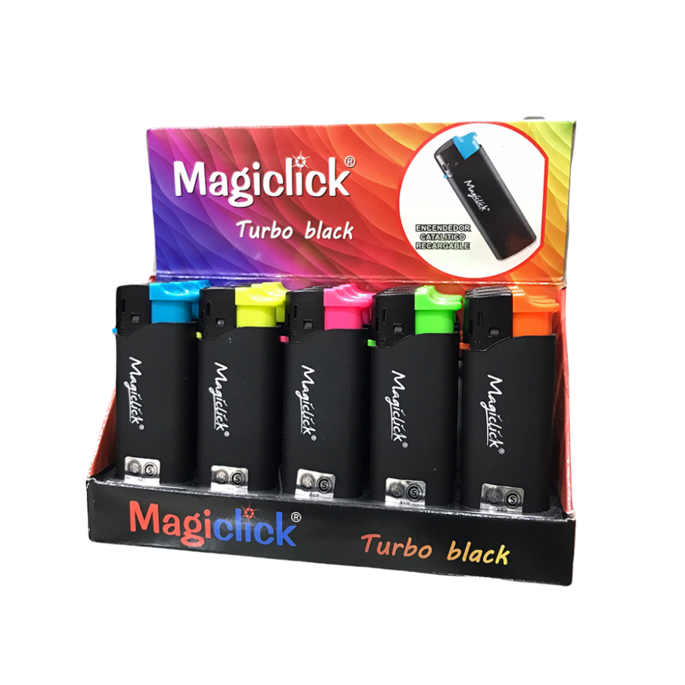 Encendedor Magiclick Catalítico Turbo Black