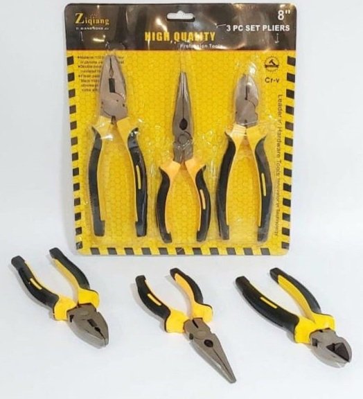 Set de pinzas 3 piezas