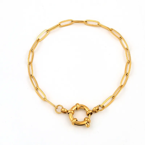 Pulsera eslabones broche marinero