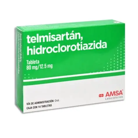 TELMISARTAN 80MG/HIDROCLOROTIAZIDA 12.5