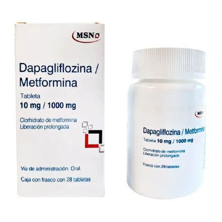 DAPAGLIFLOZINA/METFORMINA 10/1000MG