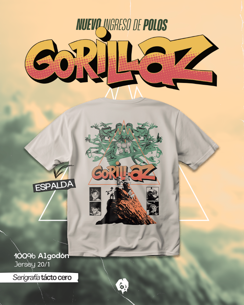 Polo gorillaz Perla  the mountain