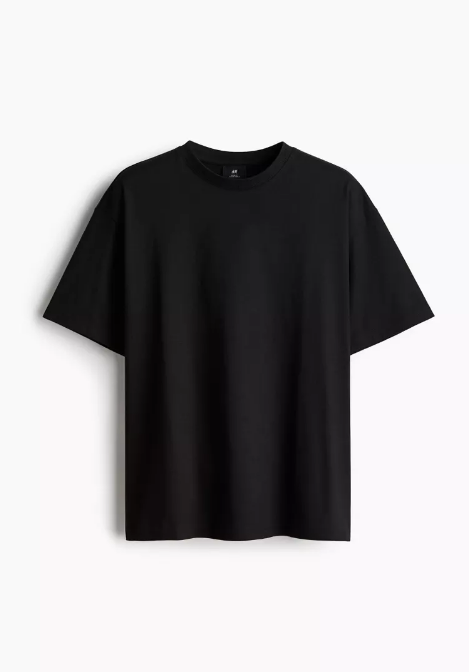 Polo Negro LOOSE FIT