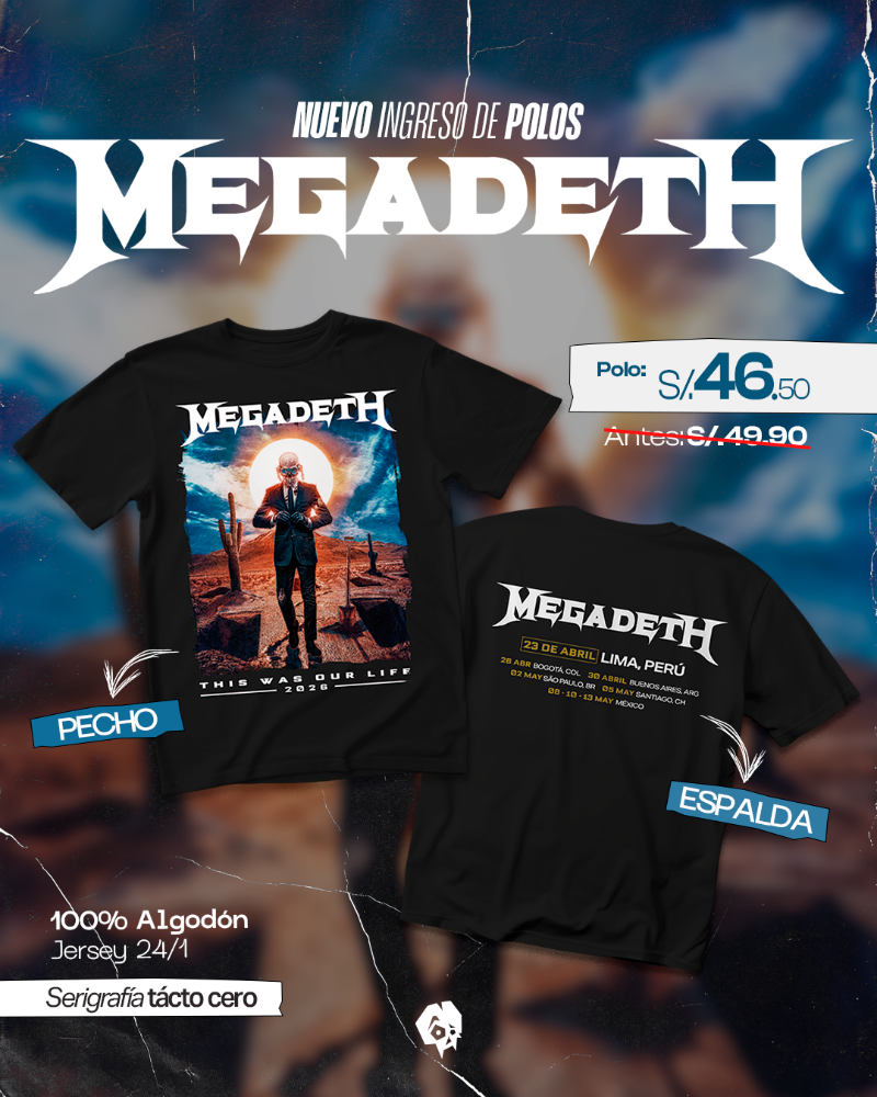 Polo Megadeth - tours 2026