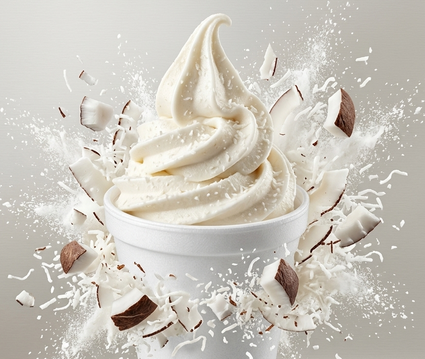 Helado de coco