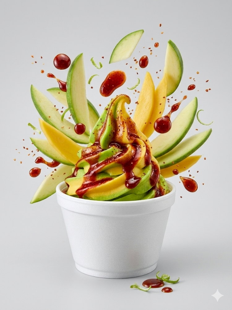 Helado 6 onzas. Mango biche chamoy