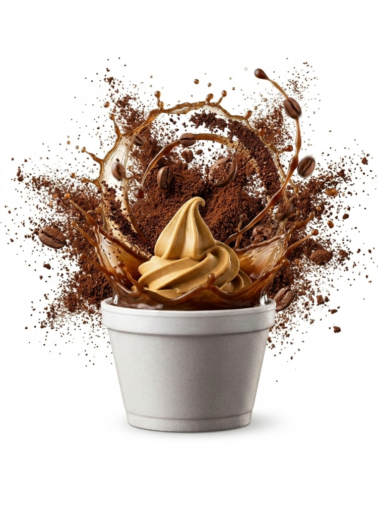 Helado 6 onzas. Café con crema de whisky