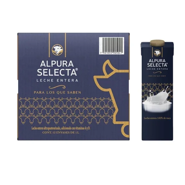 LECHE ALPURA C/ 12 PZS