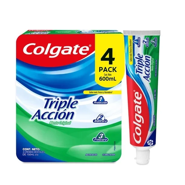 PASTA DENTAL COLGATE TRIPLE ACCION C/ 4 PZS