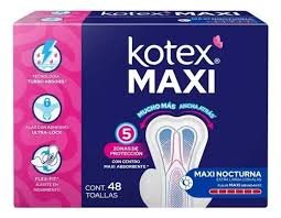 TOALLA SANITARIA KOTEX MAXI C/ 48PZS