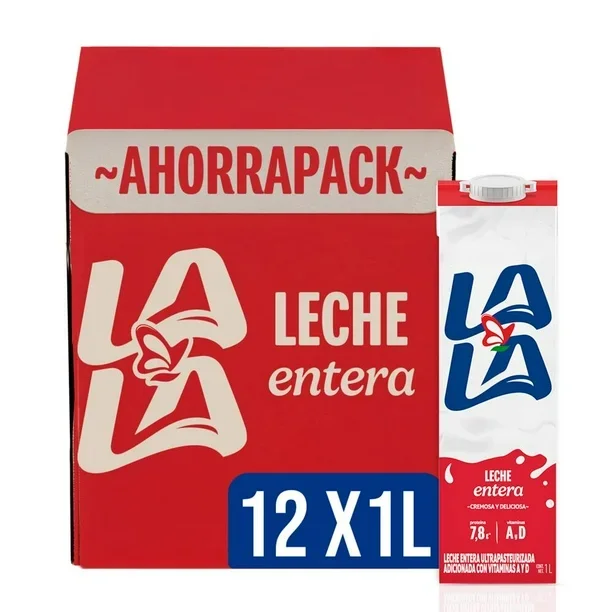 LECHE LALA 1 LITRO C/ 12 PZS