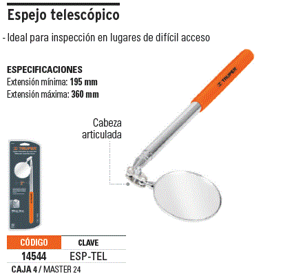 ESPEJO TELESCOPICO DE INSPECCION
