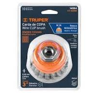 ESCOBILLA DE COPA TRENZADO FINO  3" CT-608M TRUPER - 14184