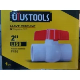 LLAVE PASO PVC  2" LISO  UYUSTOOLS  XP002L
