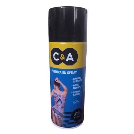 PINTURA EN SPRAY NEGRO  BRILLANTE C&A