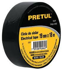 CINTA AISLANTE NEGRA 0.13MM PRETUL 20522