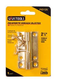 PICAPORTE DORADA BLISTER 2 1/2 "
