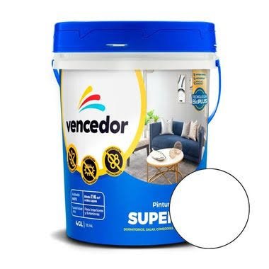 PINTURA BALNCO DECORATIVO SUPER MATE TRI ACC VENCEDOR 4GLNS