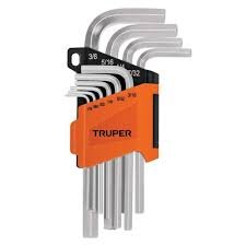 LLAVE HEXAGONAL 10 PCS CORTA STANDAR  15539TRUPER