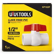 LLAVE PASO PVC  2" CON ROSA UYUSTOOLS XP002P