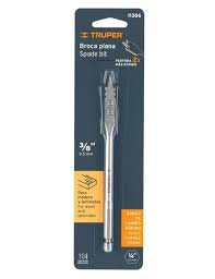 BROCA PLANA 3/8" PARA MADERA Y LAMINADOS TIPO MECHA TRUPPER   11366