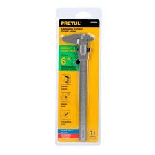 CALIBRADOR (PIE DE REY) ESCOLAR VERNIER 6", PRETUL