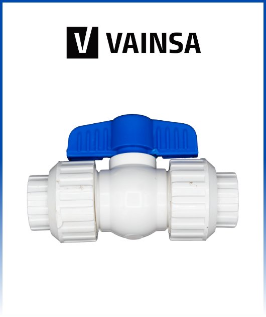 VALVULA ESFERICA DOBLE UNION DE 1/2 VAINSA
