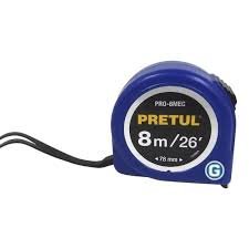 Wincha 8 Metros x 25mm Pretul 21625