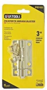 PICAPORTE DORADA BLISTER 3"  UYUSTOOLS - PID103