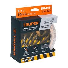 CINTA ANTIDERRAPANTE  AMARILLA / NEGRA TRUPPER ROLLO  5 M - 101448