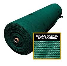 ROLLO DE MALLA RASHEL NACIONAL 80% - 100 MTS