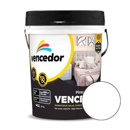 PINTURA VENCELATEX BLANCO MATE VENCEDOR 4 GLNS
