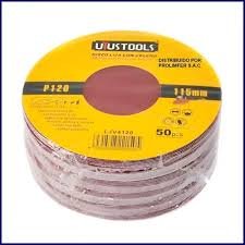 DISCO DE LIJA DE PAPEL DE 4 1/2 #120 UYUSTOOLS  - LJV4120