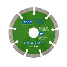 DISCO DIAMANTADO SEGMENTADO CONCRETO - NORTON 4 1/2 - EN13236