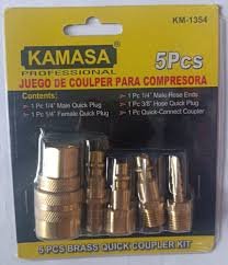 JUEGO DE COUPLER PARA COMPRESORA 5 PCS KAMASA - 1354